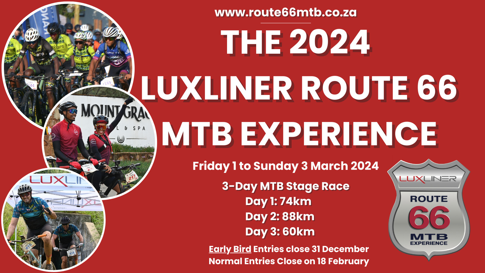 Luxliner Route 66 3Day MTB Experience Bike Hub