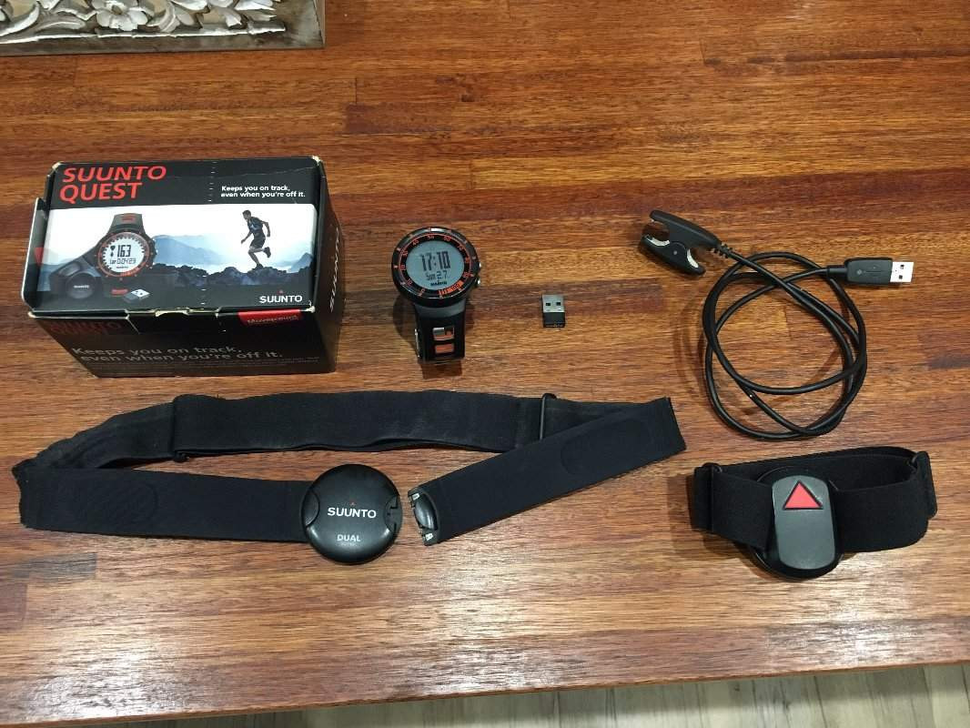 Suunto Quest-Orange With GPS Pod Watches Wearables Bike Hub