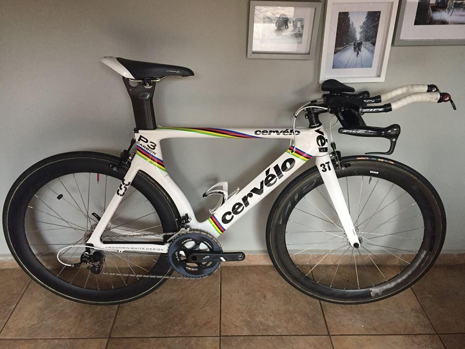 Ensemble Cadre Complet Cervelo P3 Carbone Pour Contre-la-montre - Taille Petit (51cm), Année 2019, Occasion Bon état