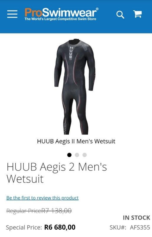 Size MT HUUB Aegis II Mens Wetsuit