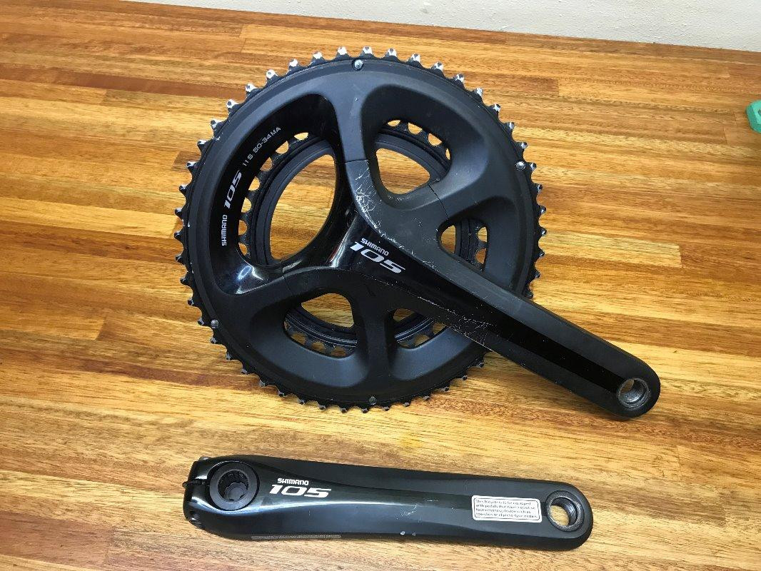Shimano 105 FC-5800 Compact (50-34T) Crankset | Cranksets | Bike Hub