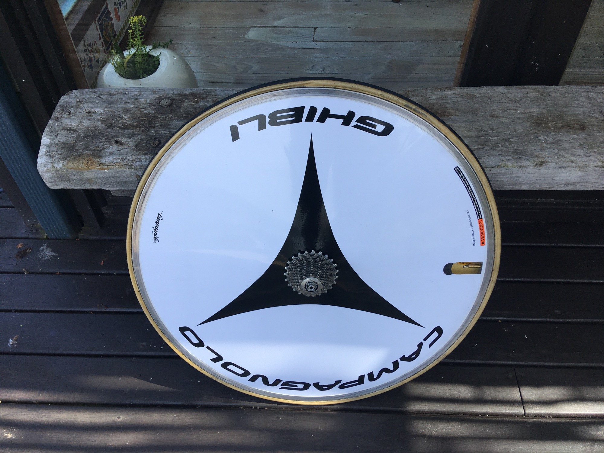 Paire De Roues Campagnolo Piste - Ghibli 26 Avant / Khamsin 28 Arrière - Vintage
