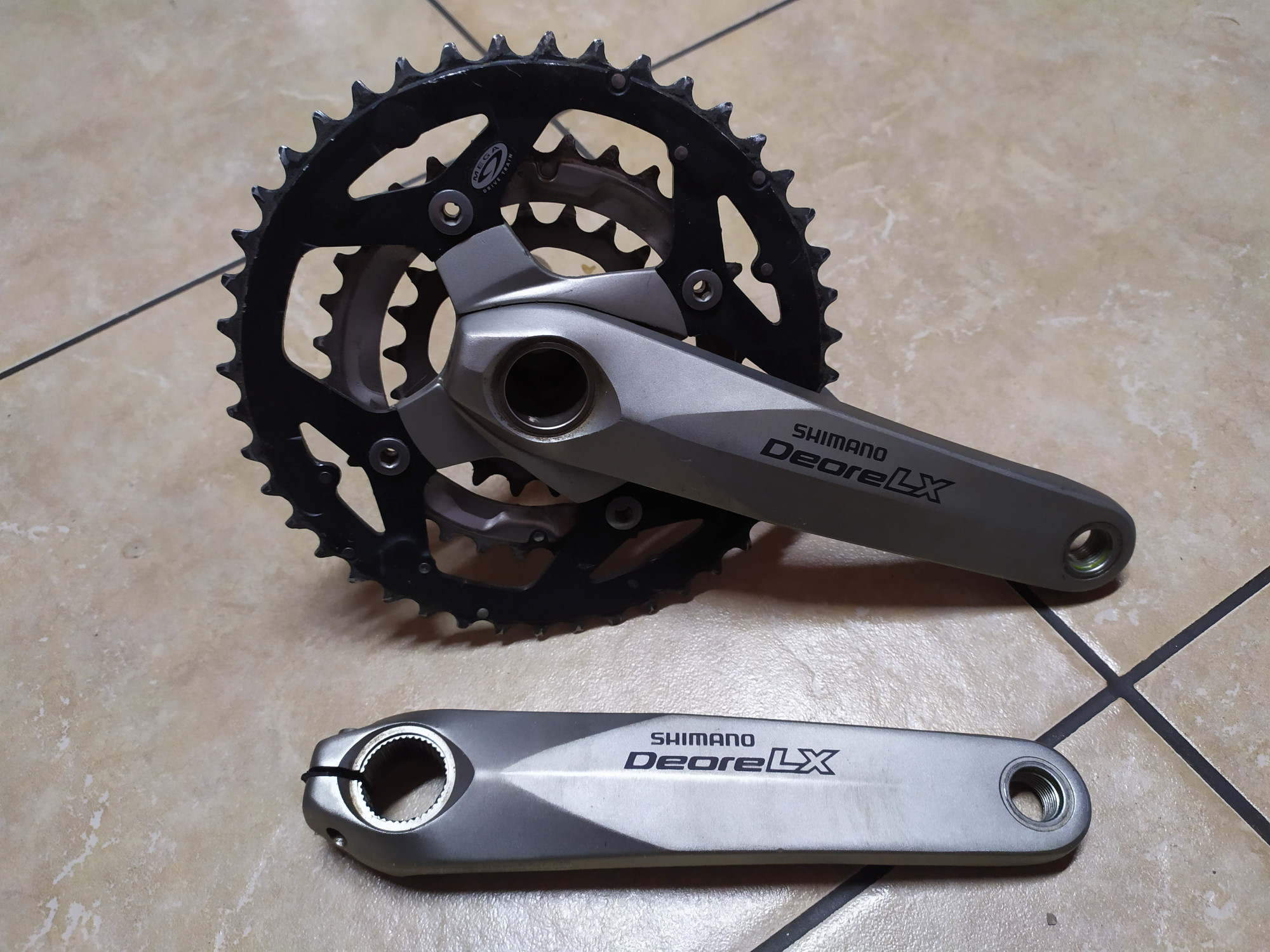 Shimano Deore LX Triple Crankset Cranksets Bike Hub