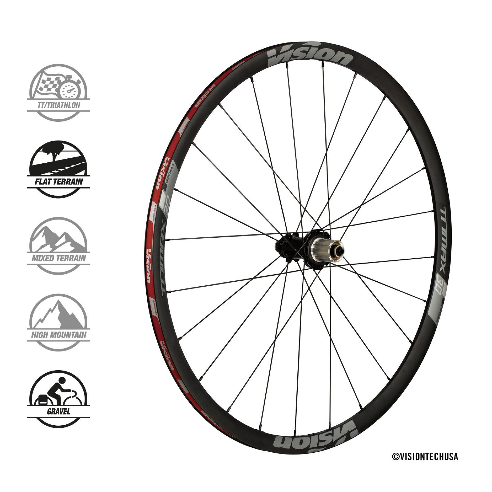 Vision Trimax 30 Disc TL (6 bolt) | Road Bike Wheels | Bike Hub