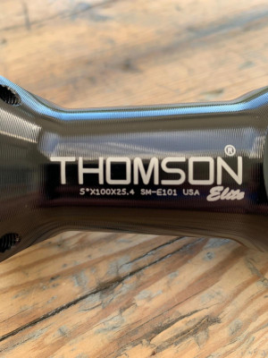 New Thomson Elite Stem - 5 x 100 x 25.4 - Black | Stems | Bike Hub