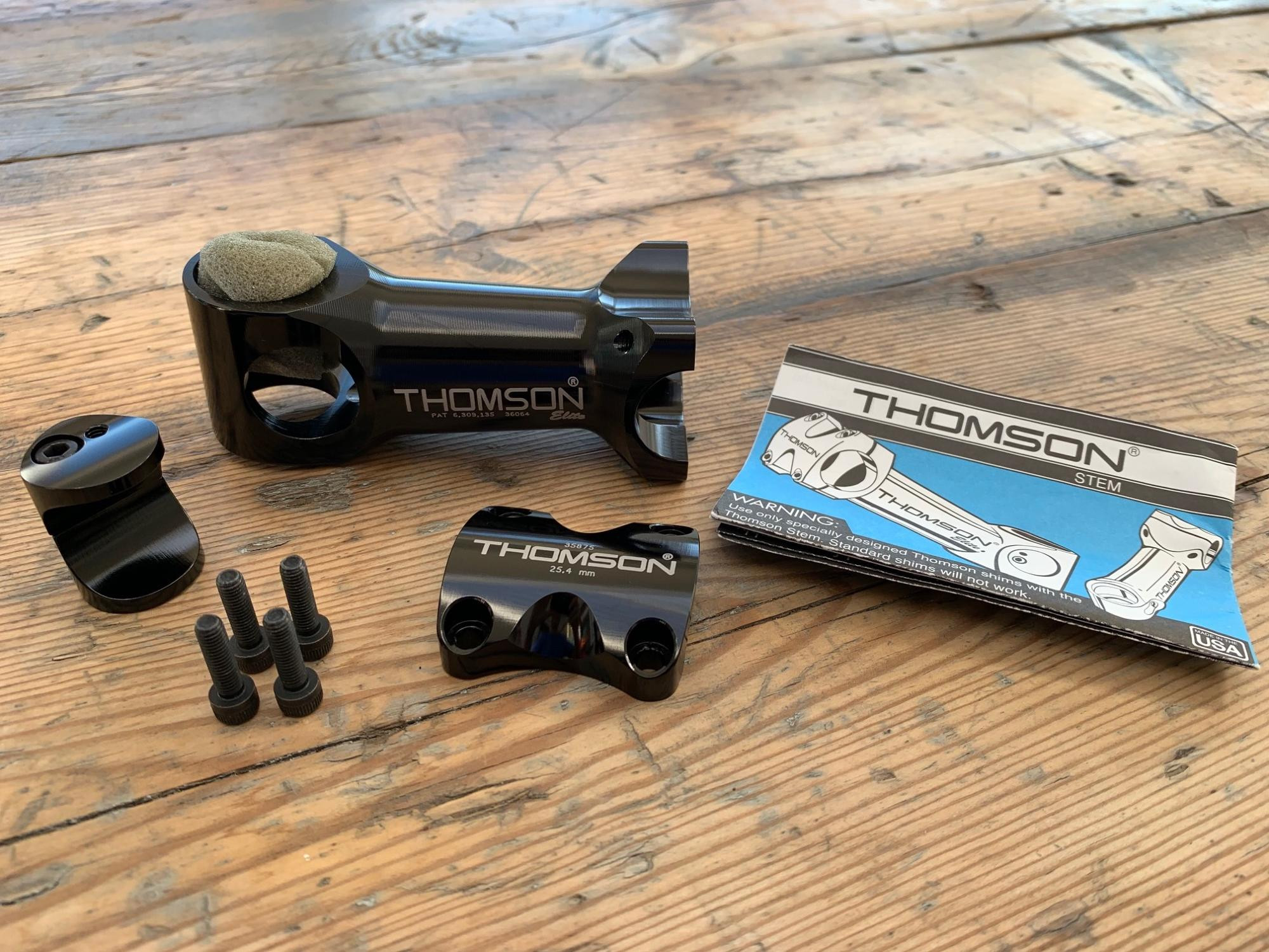 New Thomson Elite Stem - 5 x 100 x 25.4 - Black | Stems | Bike Hub