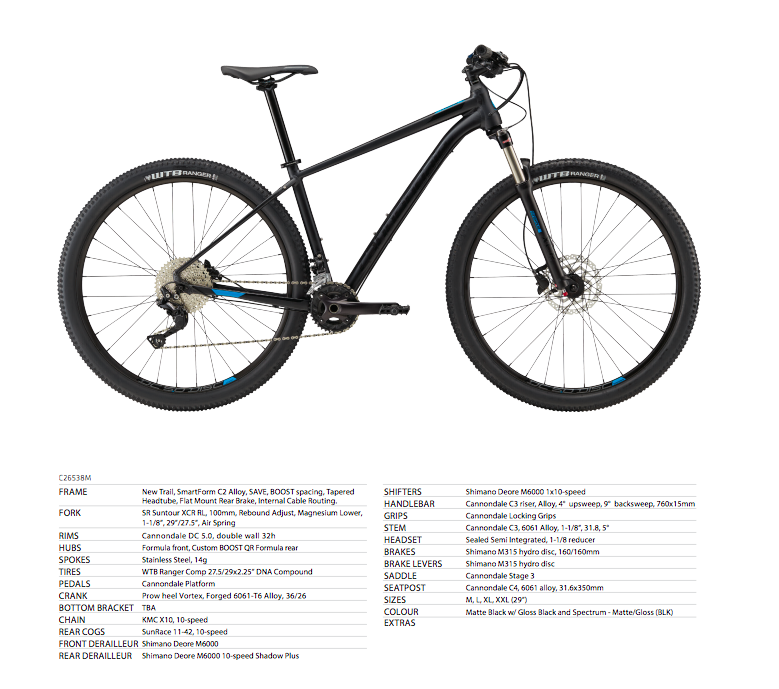 Cannondale Trail 2nd hand R9000 Hardtail Mountain Bikes