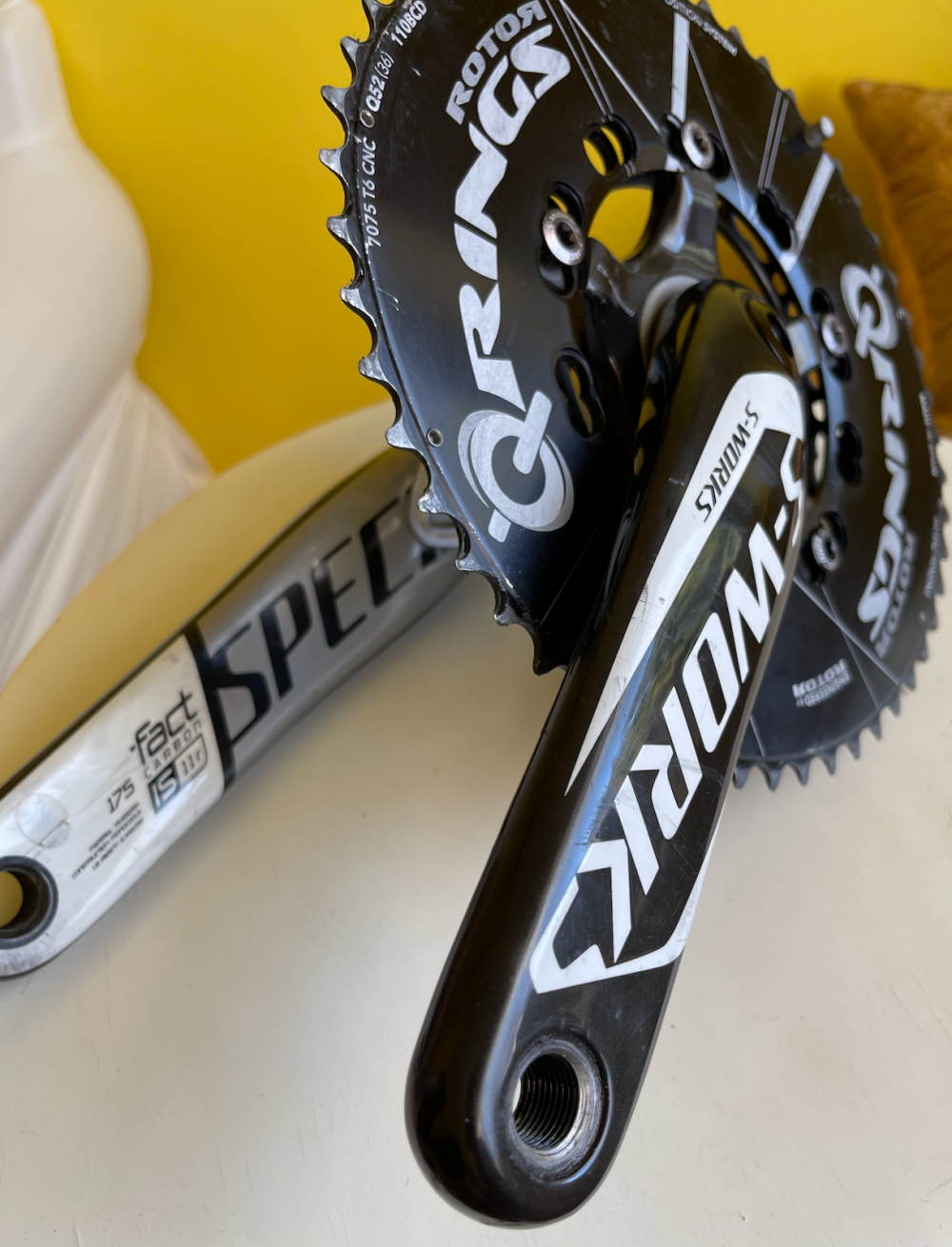 ☆S-WORKS ROTOR QRINGS QARBON 170mm 50/34T 2x11s クランクセット