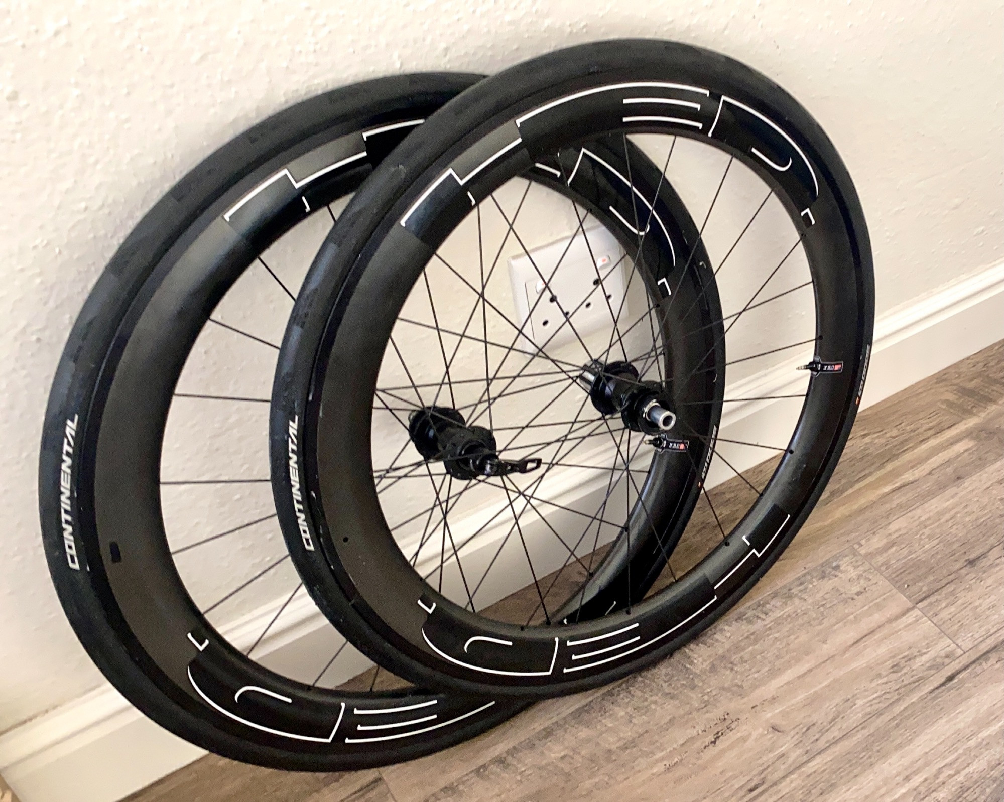 HED Jet 60 Black Disc Wheelset Road Bike Wheels Bike Hub