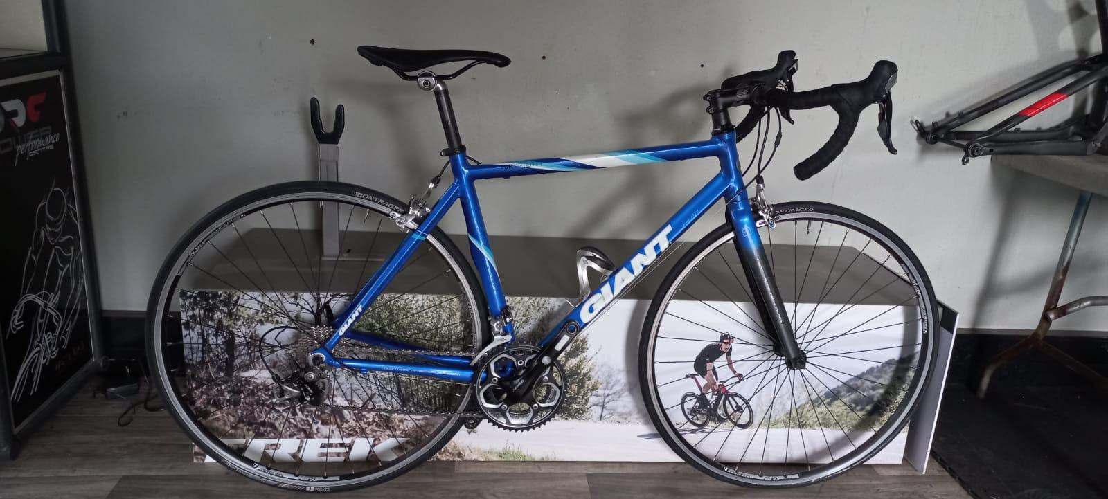Cadre De Vélo De Route GIANT TCR COMPACT - Taille 50cm (S), Aluminium Rouge, Fourche Incluse, Occasion Rare
