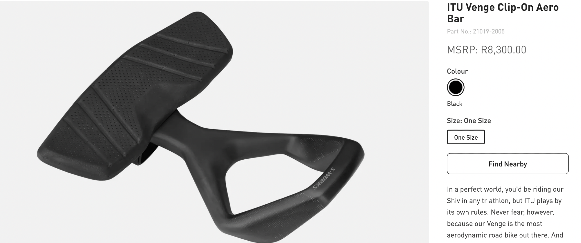 【美品】S-WORKS VENGE AERO/TT bar クリップオン 空力最強VENGEをトライアスロンやTTにも!!専用エアロバー入荷