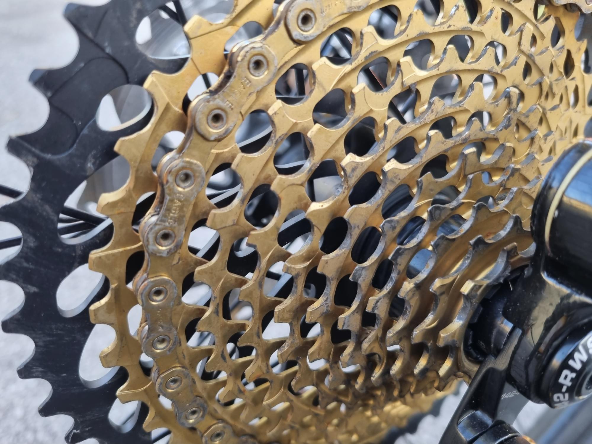 Gold Sram Xx1 12 Speed Cassette Cassette Xx1 Gold Chain Mountain