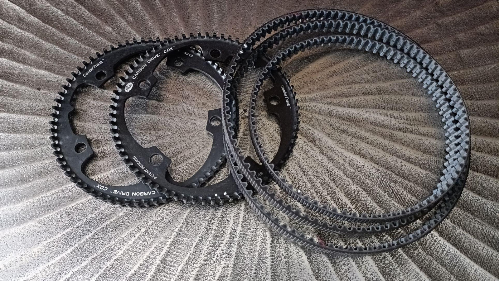 Gates Carbon tandem timing belt and sprockets Bike Hub