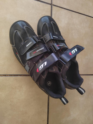 Louis Garneau HRS-80 ERGO GRIP Black Cycling Spin Shoes Women's Size 8