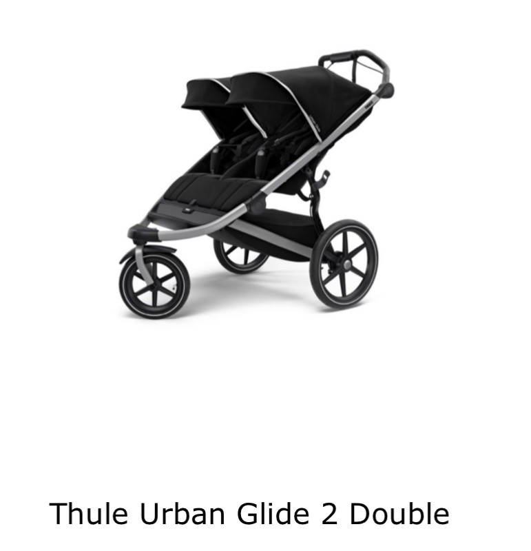 Double Thule glide pram Bike Hub