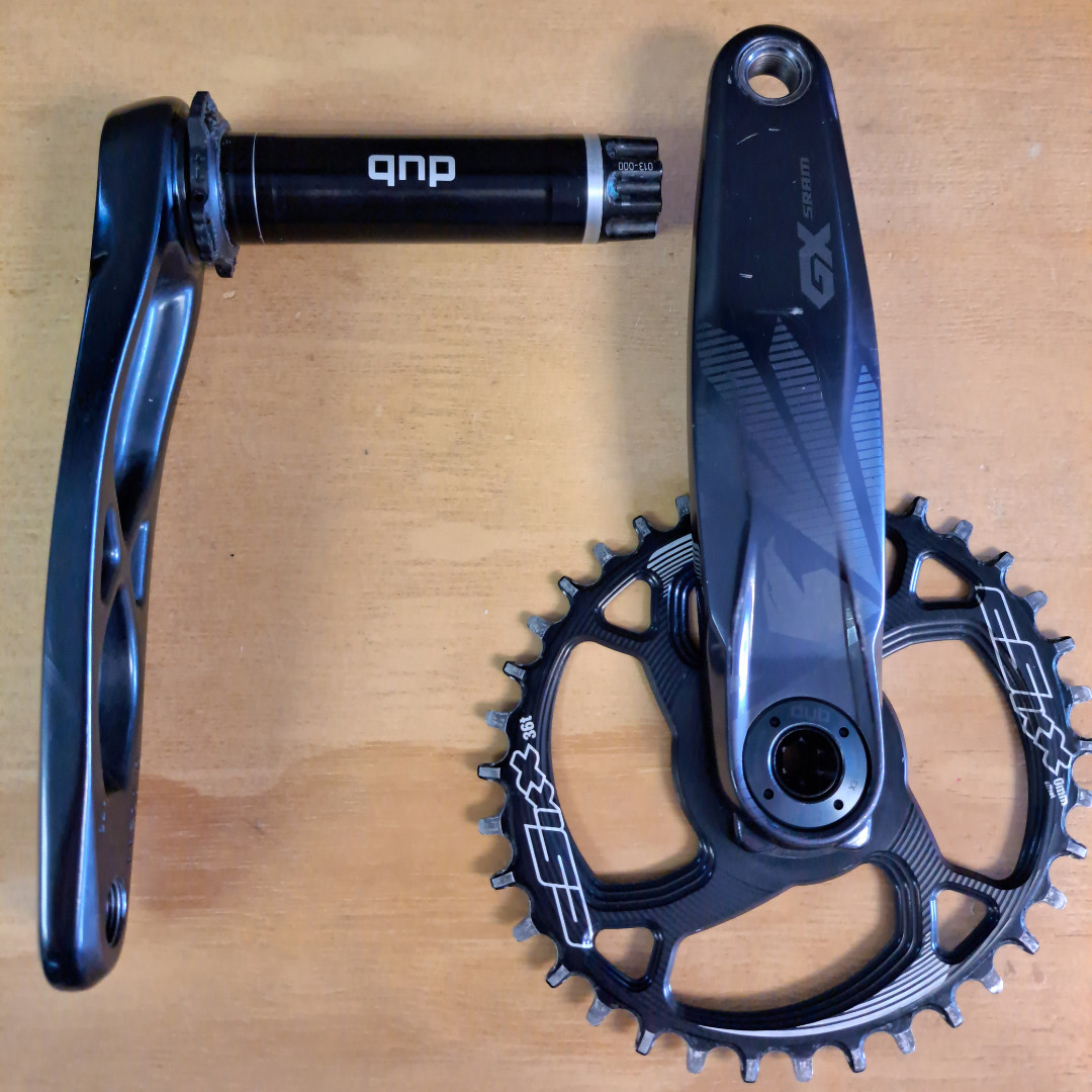 SRAM GX Rear Derailleur, Shifter and Crankset Bike Hub