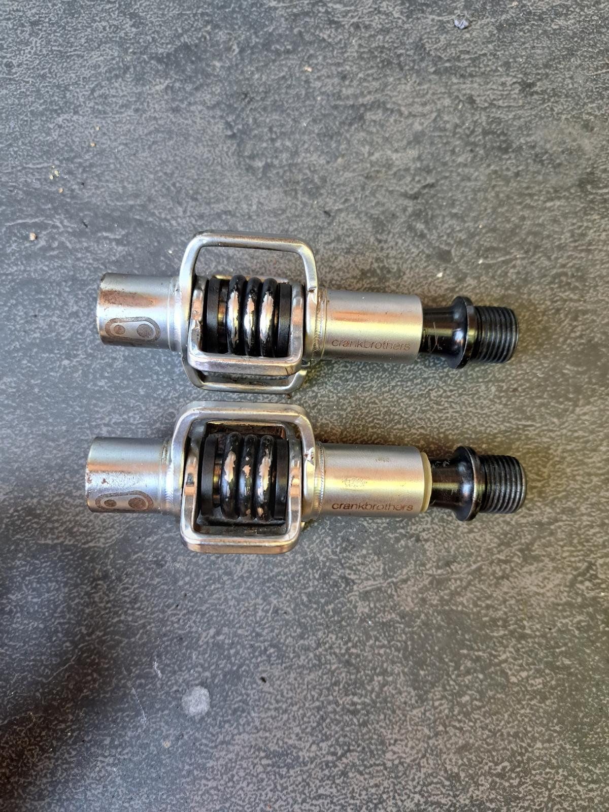 Crankbrothers Eggbeater-1 Pedals, Silver with Black Spring main image 1