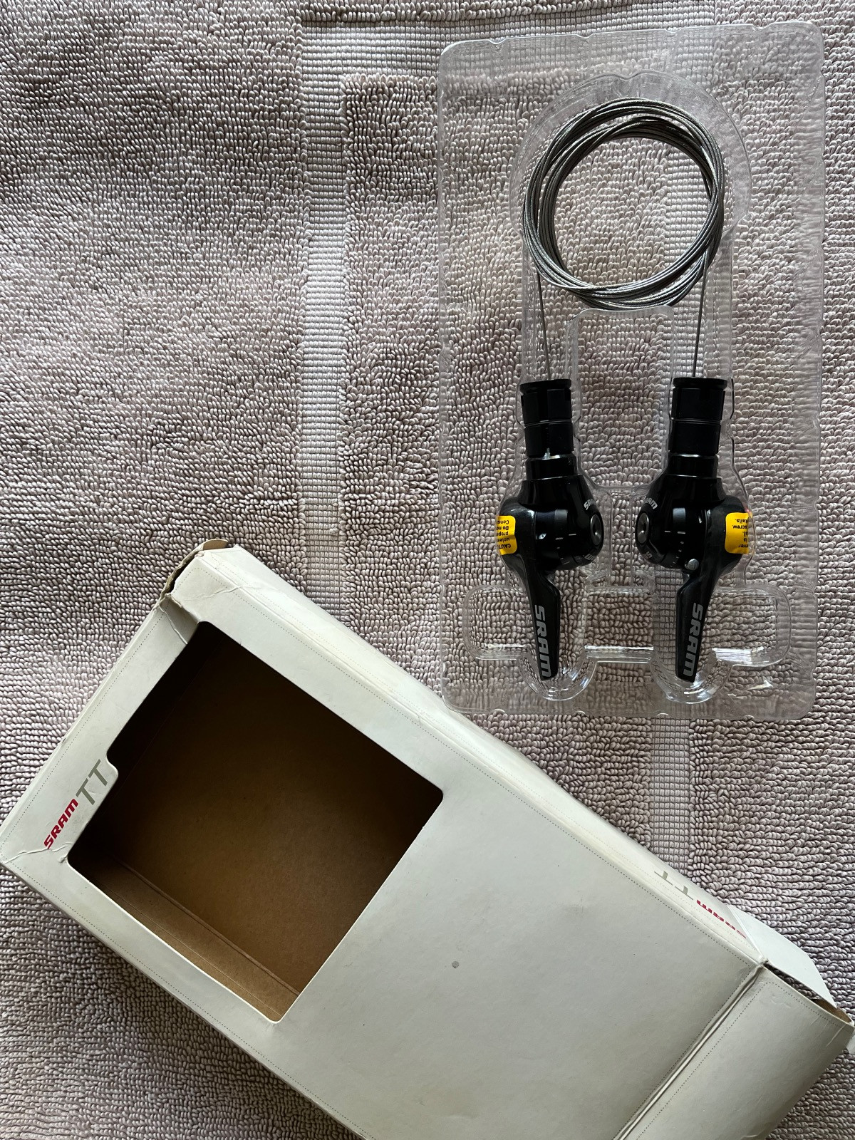 SRAM 1190 R2C Aero Front Shifter Yaw 2-Gang Schalthebel Für Rennrad – Set Mit 1:1 Übersetzung, Schwarz