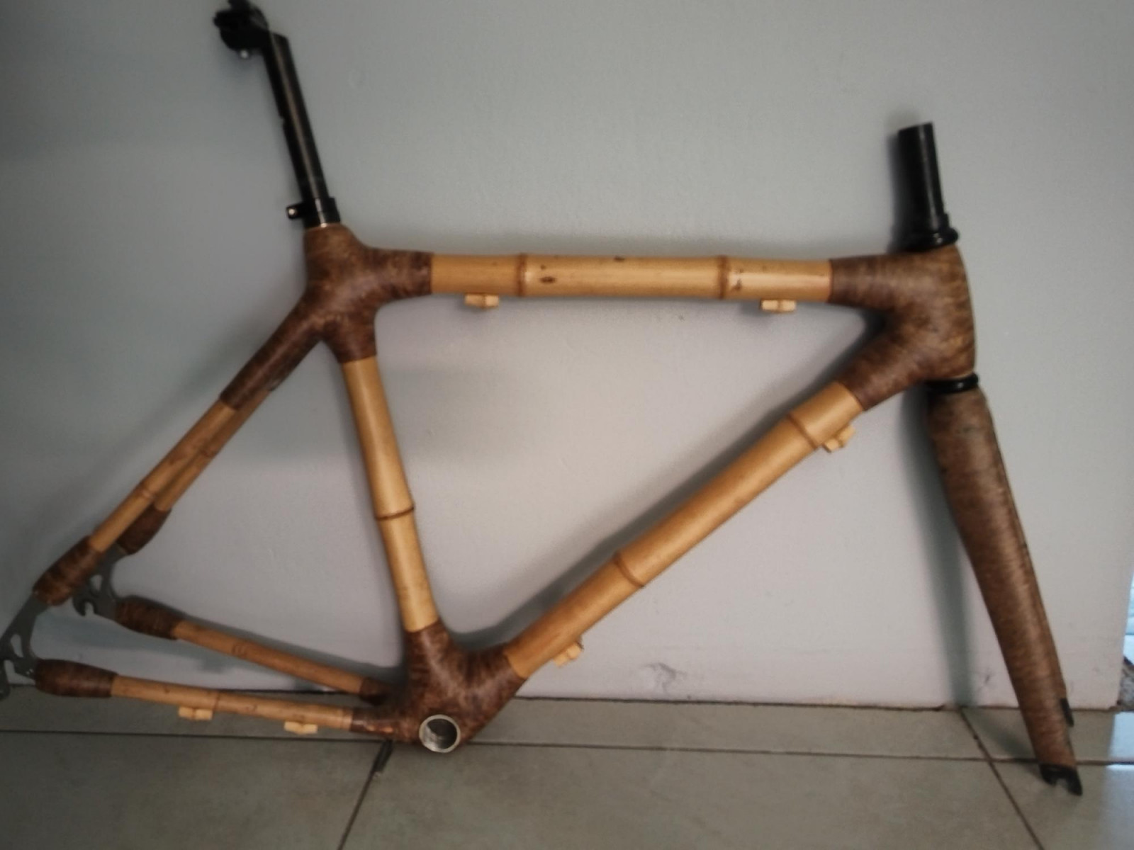 bamboo road frame and fork Bike Hub
