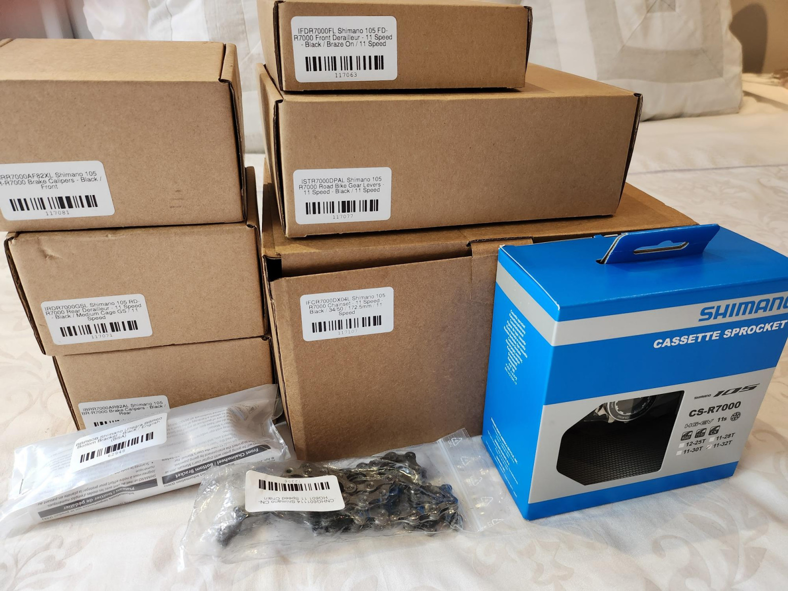 Brand New Shimano 105 R7000 Rim Brake Groupset Complete