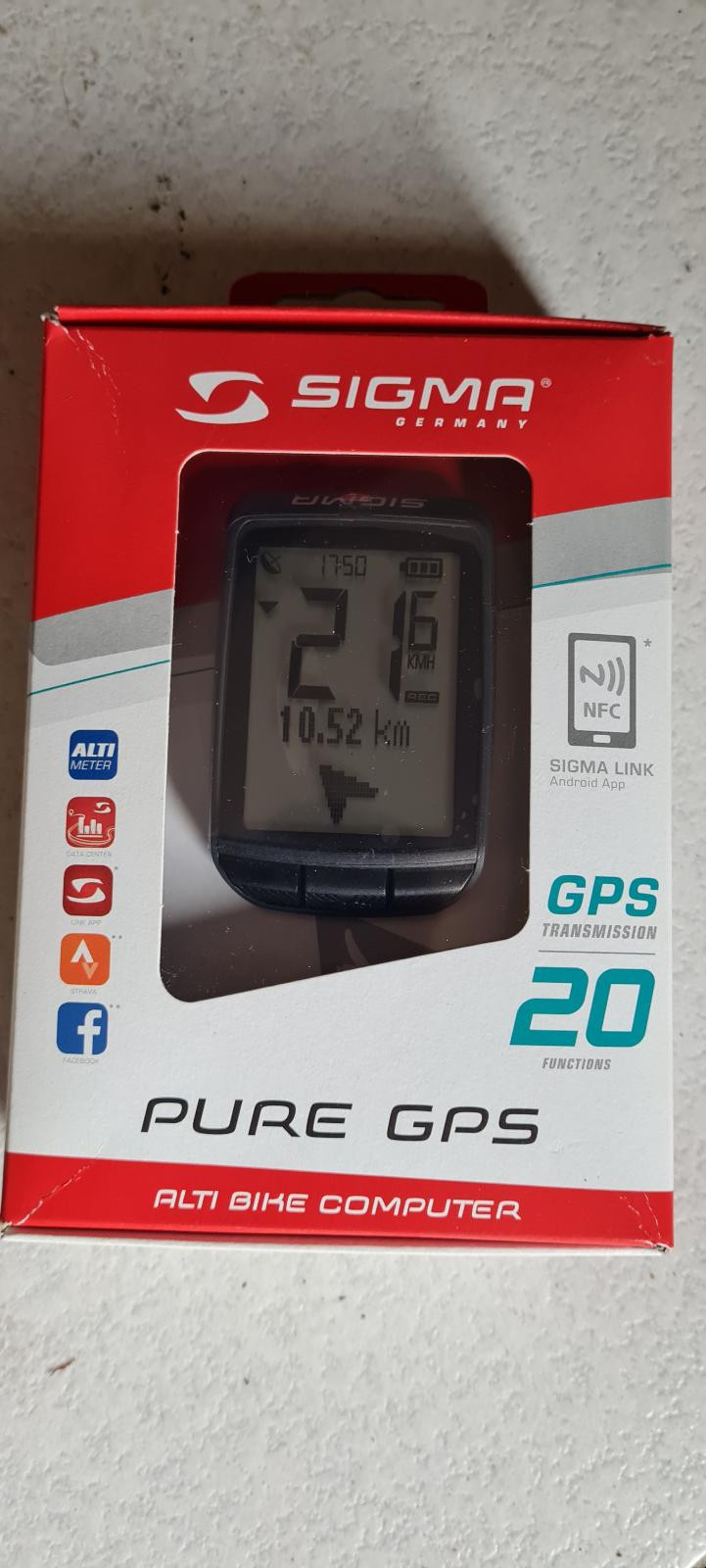 Sigma Pure GPS Bike Computer Bike Hub
