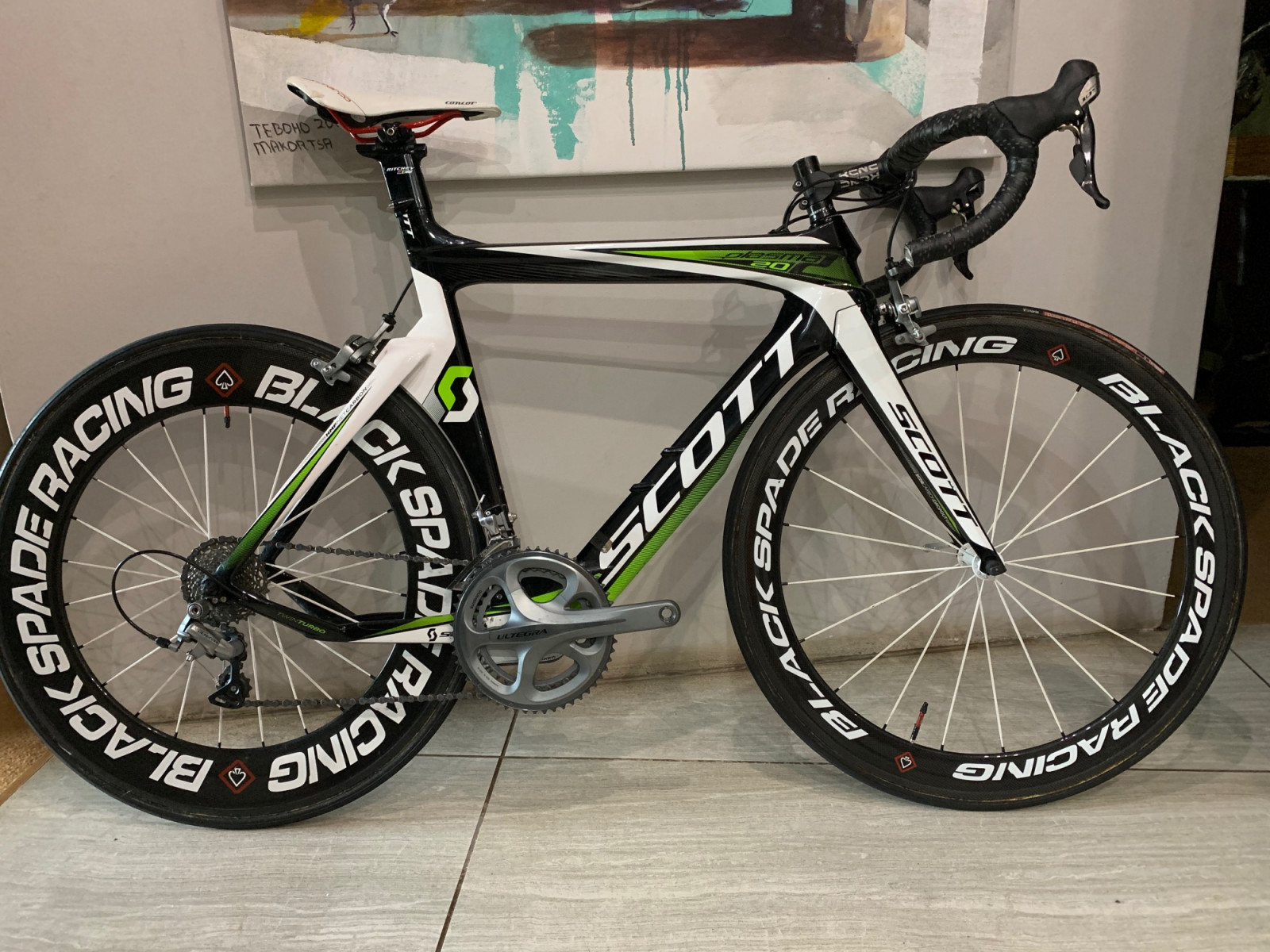 Scott Plasma with Black Spade Racing wheels Triathlon & Time Trial Bikes Bike Hub