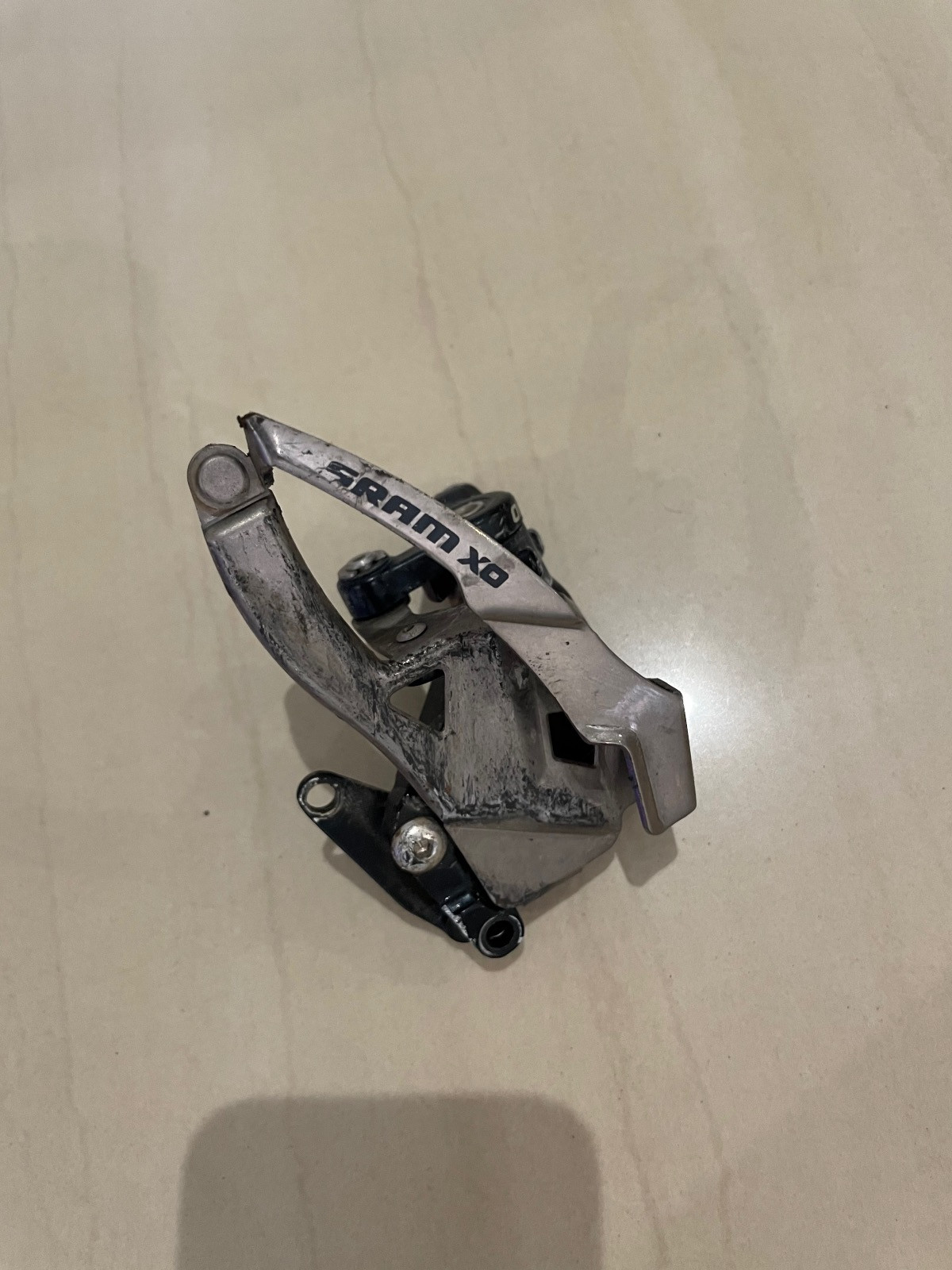 Dérailleur Avant SRAM XO 34.9mm – Tirage Supérieur, 2x10 Vitesses, VTT, Occasion