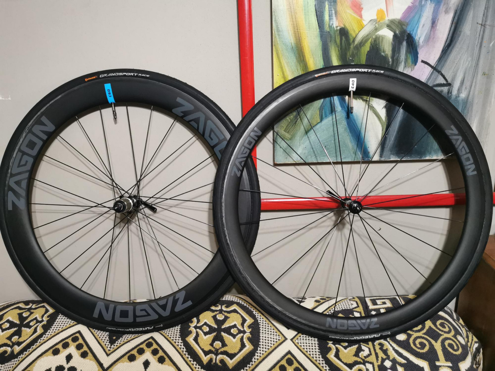 Zagon tri-set 40/60mm carbon wheels combo | Road Bike Wheels | Bike Hub
