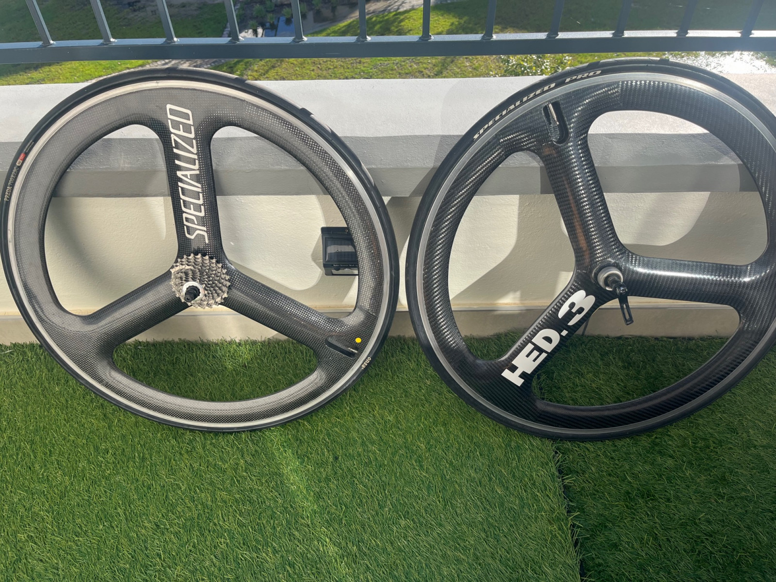 Bicycle Wheels Hed Clincher HED Tri Spoke Carbon Clincher 650c