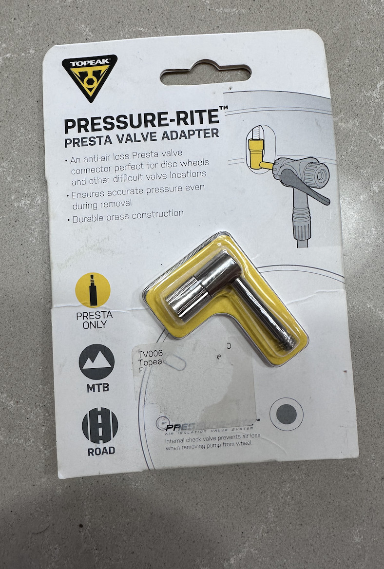 Topeak Pressure-Rite Presta Valve Adapter Pumps Bike Hub