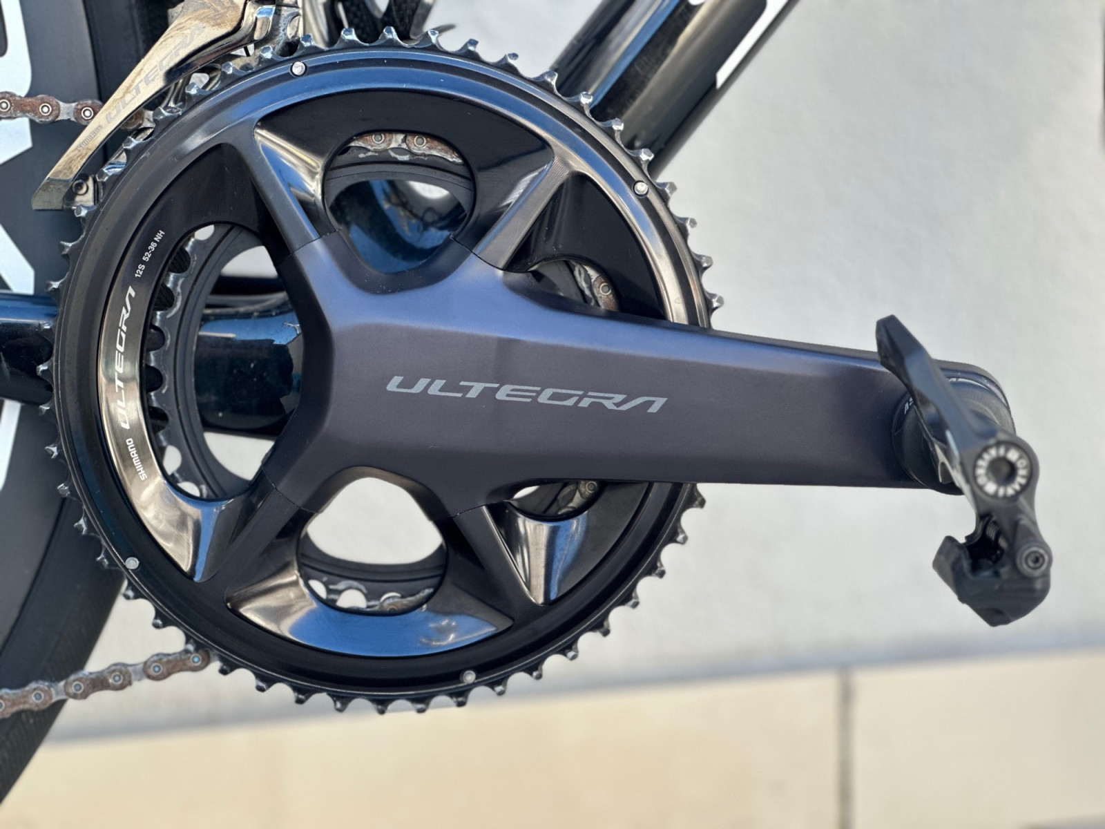 パーツ SHIMANO ULTEGRA FC-R8100 52-36 170mm Shimano Ultegra FC-R8100 52-36 Teeth 12s Crankset Black