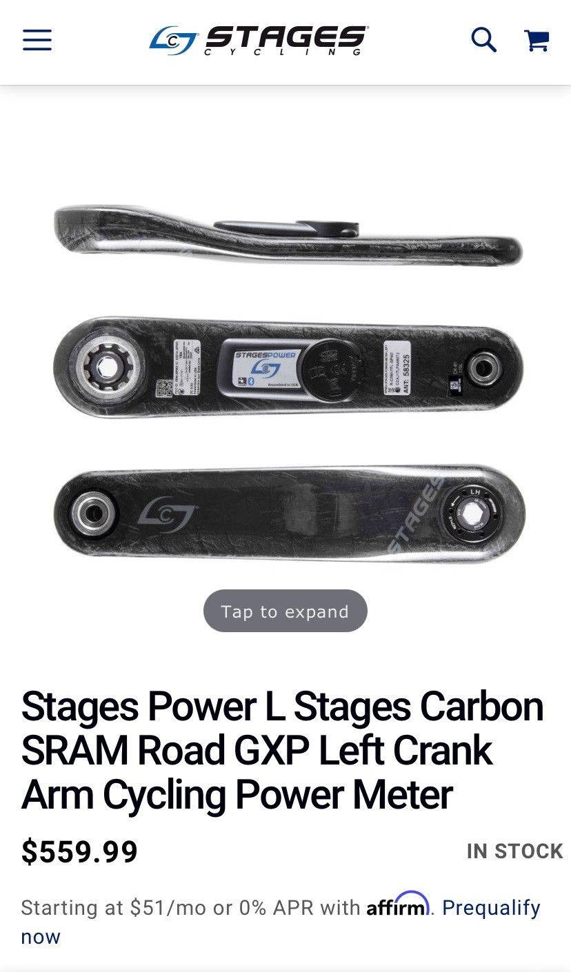 stages gxp power meter