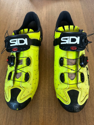 Sidi MTB Carbon Drako Yellow Fluo/Black Shoes Bike Hub