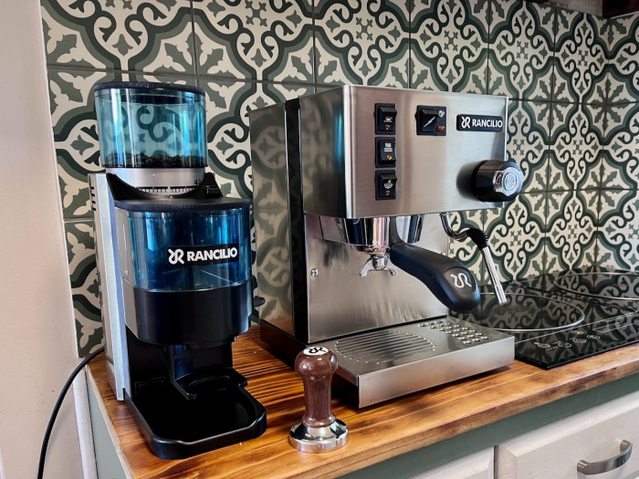 Rancilio Silvia V5, Rocky Doser Grinder & Tamper | Coffee Makers