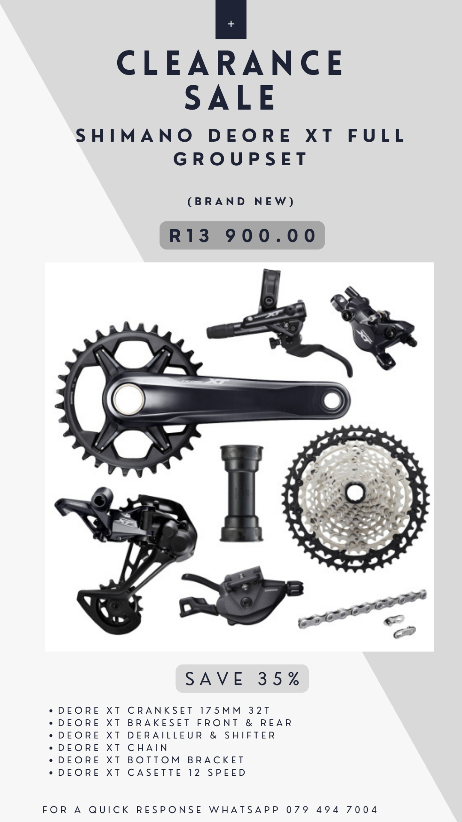 Shimano Deore XT - (Full Groupeset & Brakes) | Complete Groupsets ...