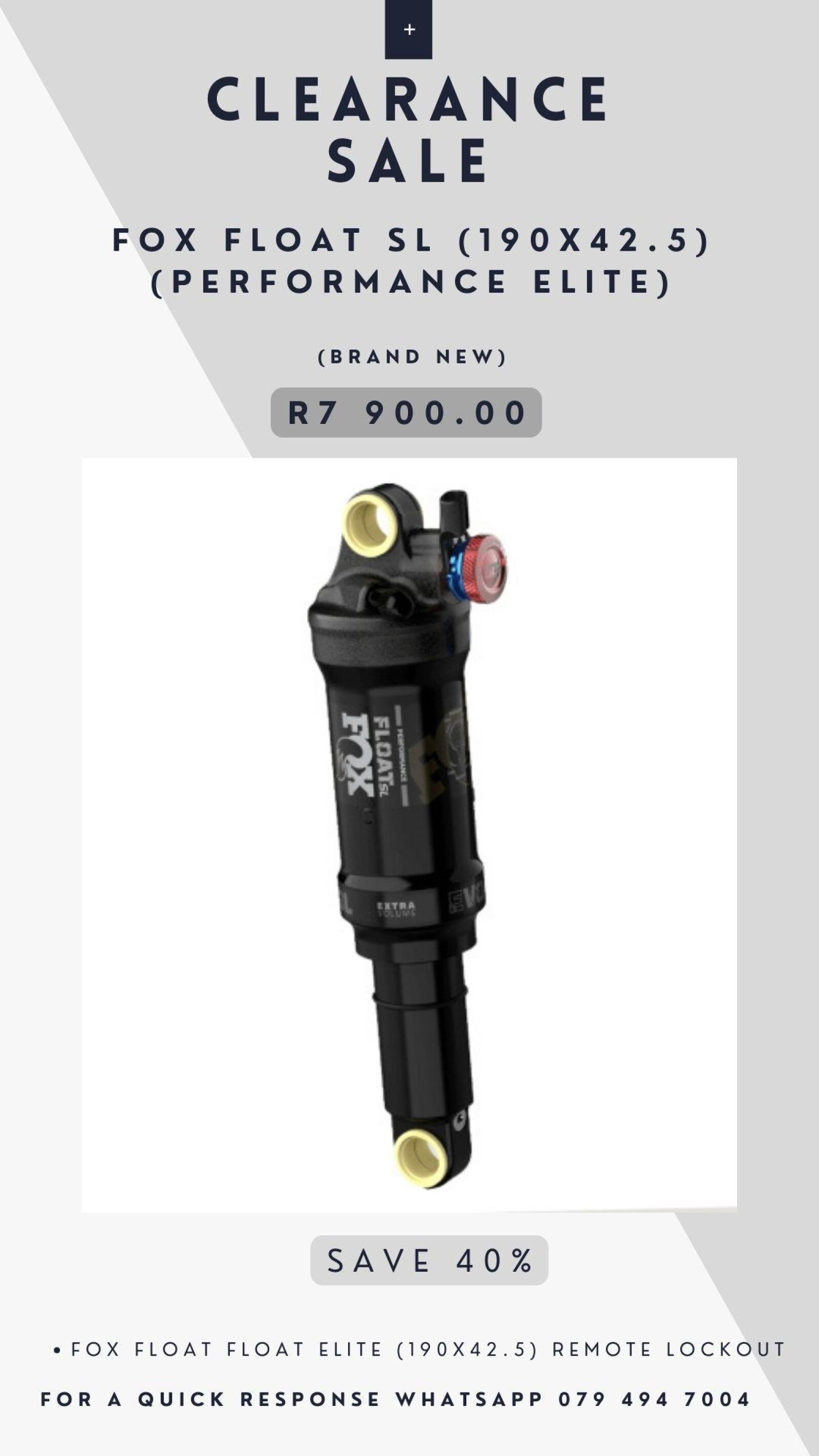 FOX FLOAT Factory SL DPS *Brand new Rear Shocks