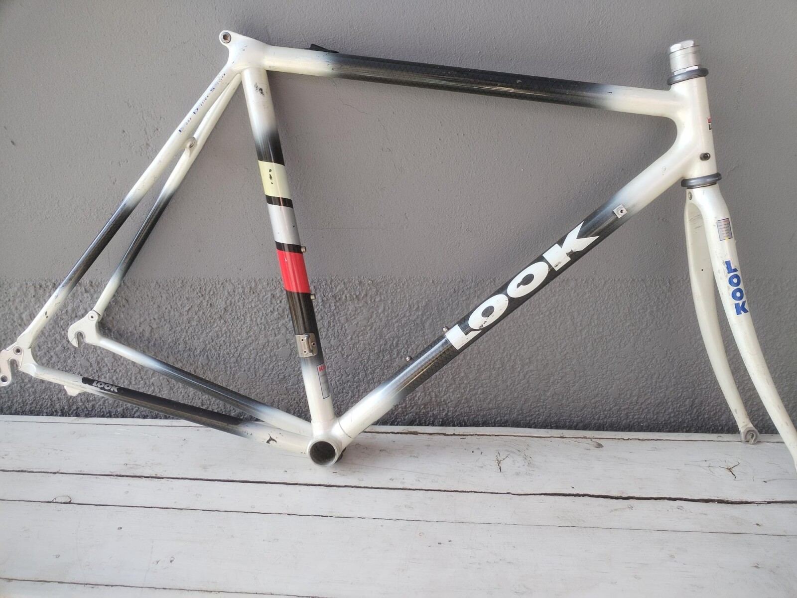 Cadre Vélo Carbone Look KG 131 - Taille 55cm - Rouge - FABRICATION FRANÇAISE (Occasion)