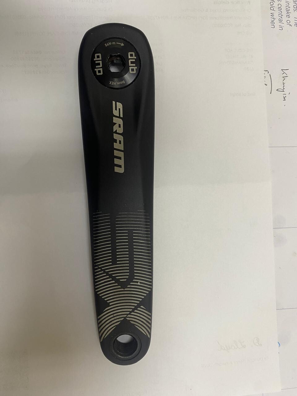 SRAM S699 DUB Crank Arm 170mm with 3 Black Bolts main image 1