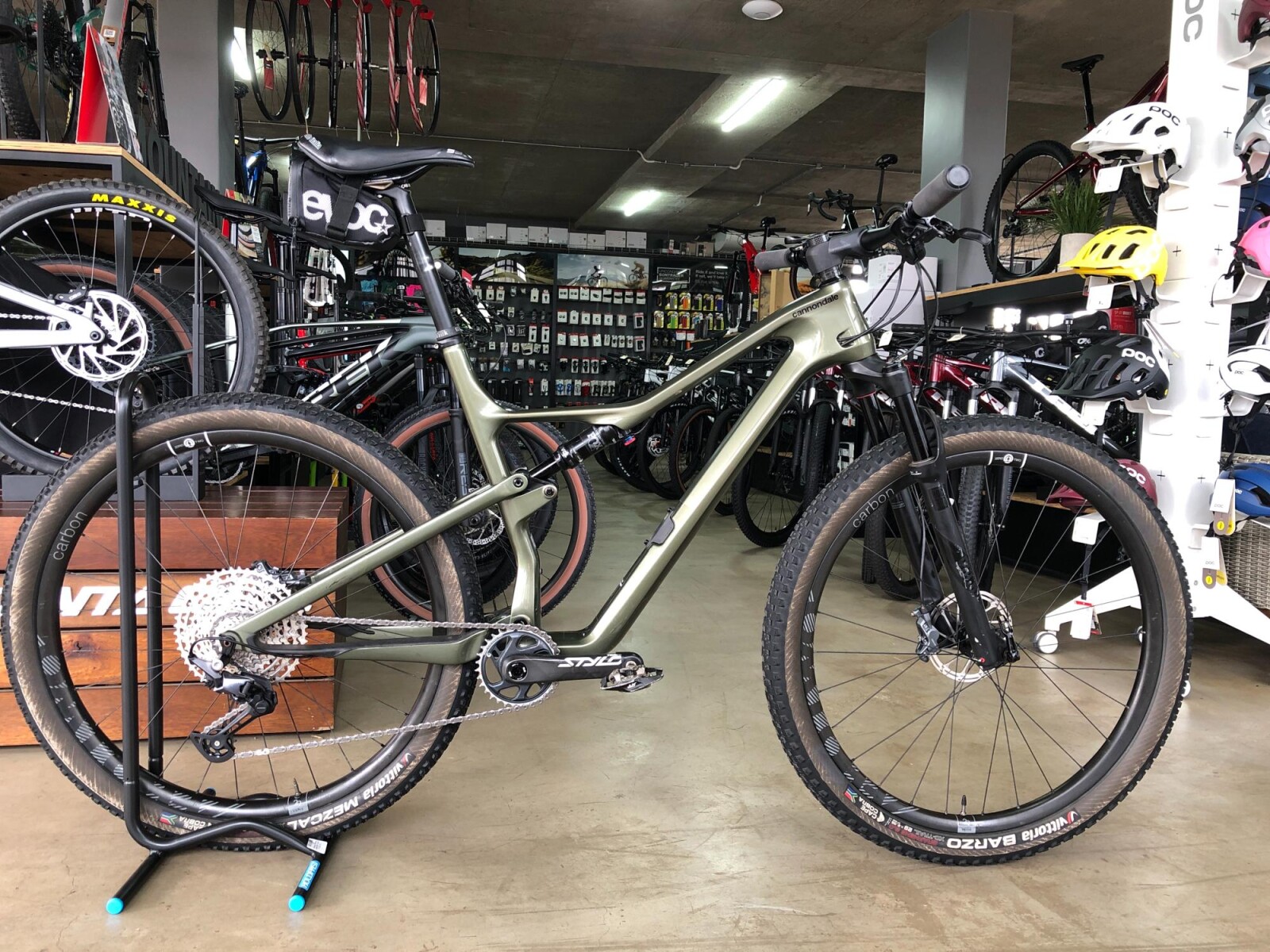 Cannondale Scalpel Custom Green Dual Suspension Mountain Bikes
