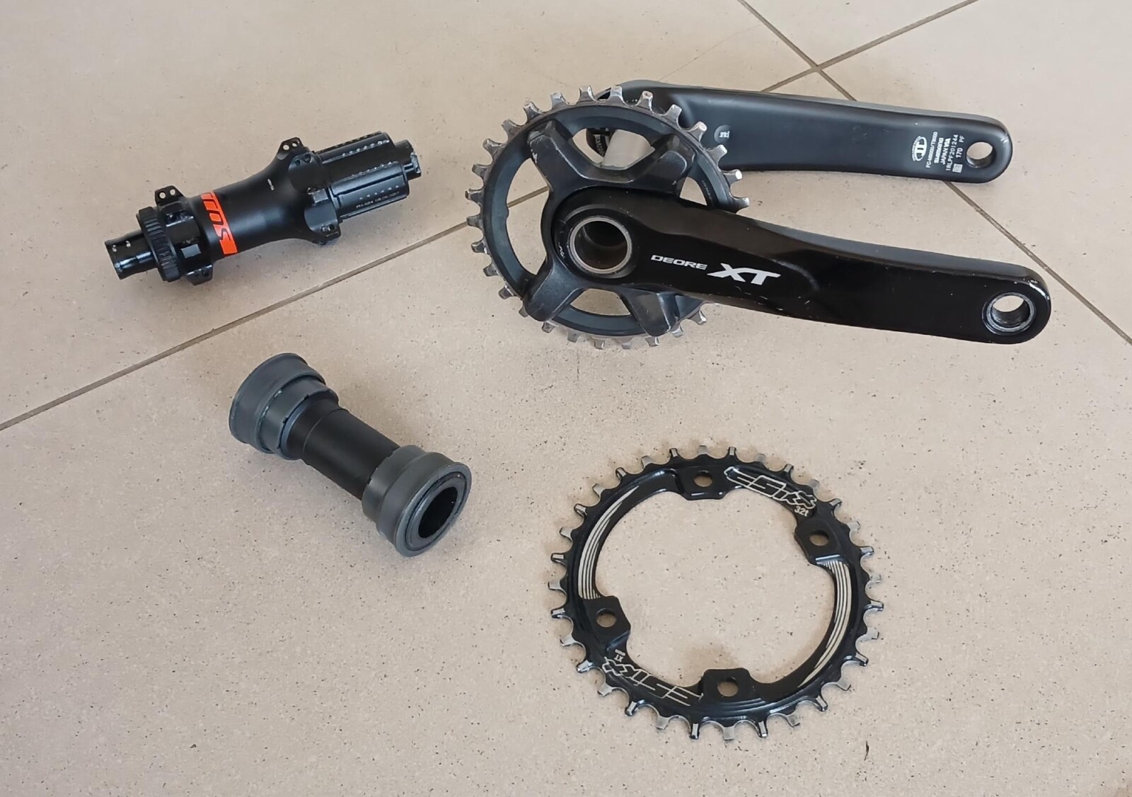 Crankset, chainring, rear hub and BB combo | Mountain Bike Hubs | Bike Hub