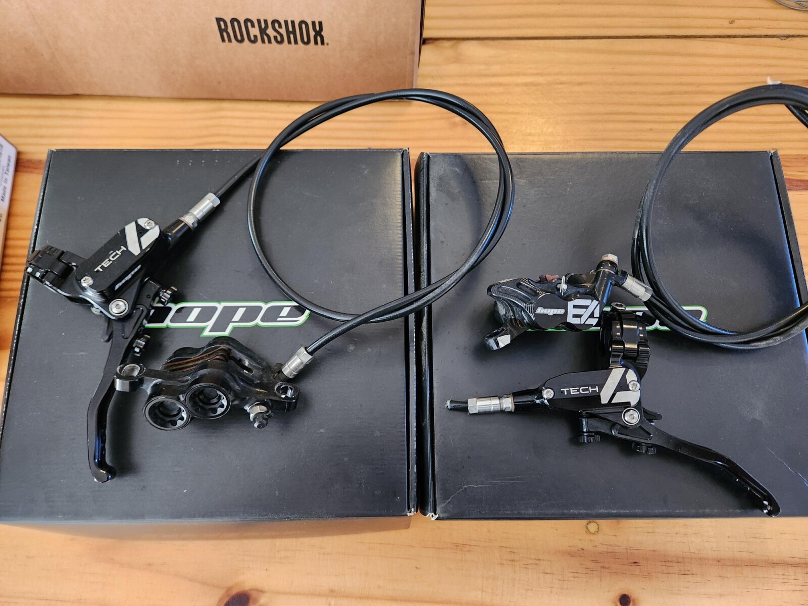 Hope Tech E4 Brakeset Disc Rotors Mountain Bike Brakes