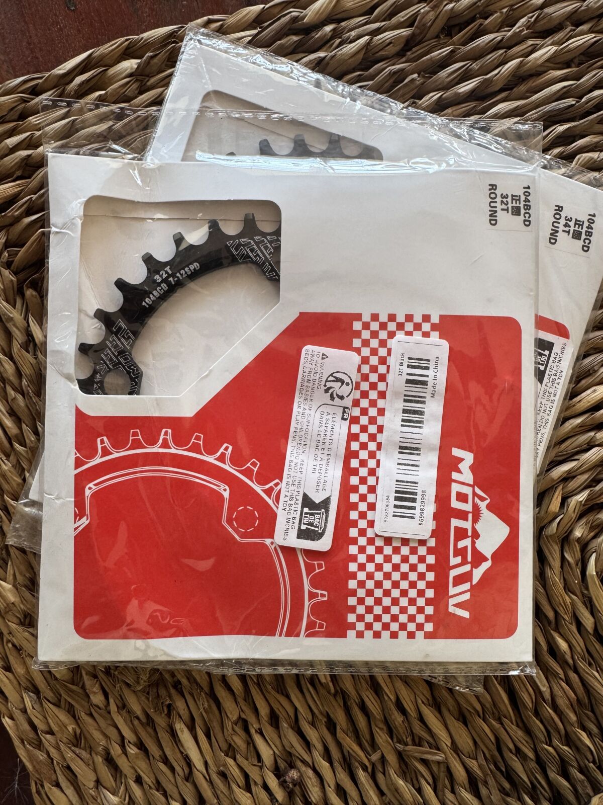 MOTSUV CHAINRINGS 104 BCD 32T 34T Chainrings Bike Hub