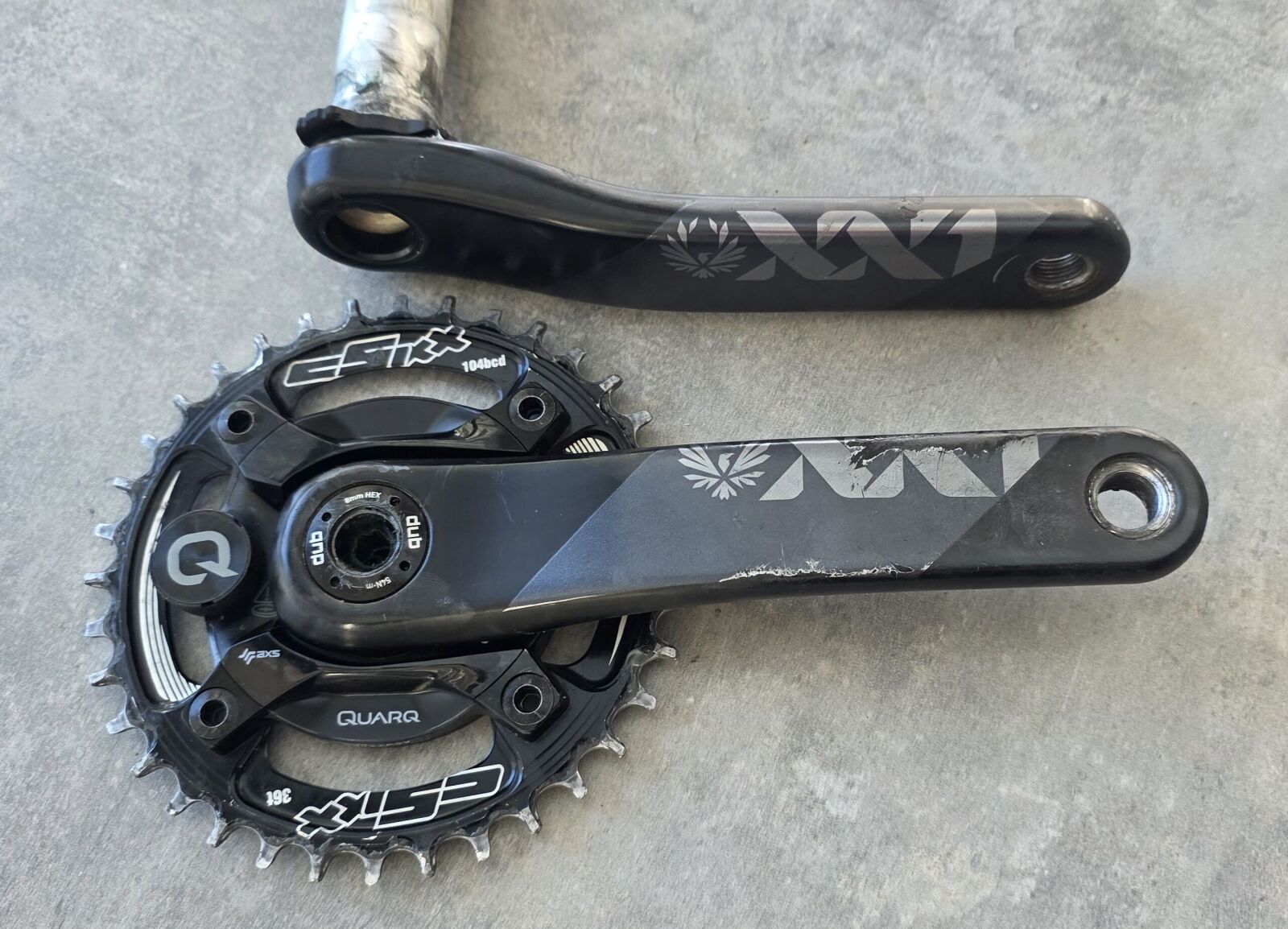 Sram XX1 Dub crank Quarq AXS Powermeter Power Meters Bike Hub