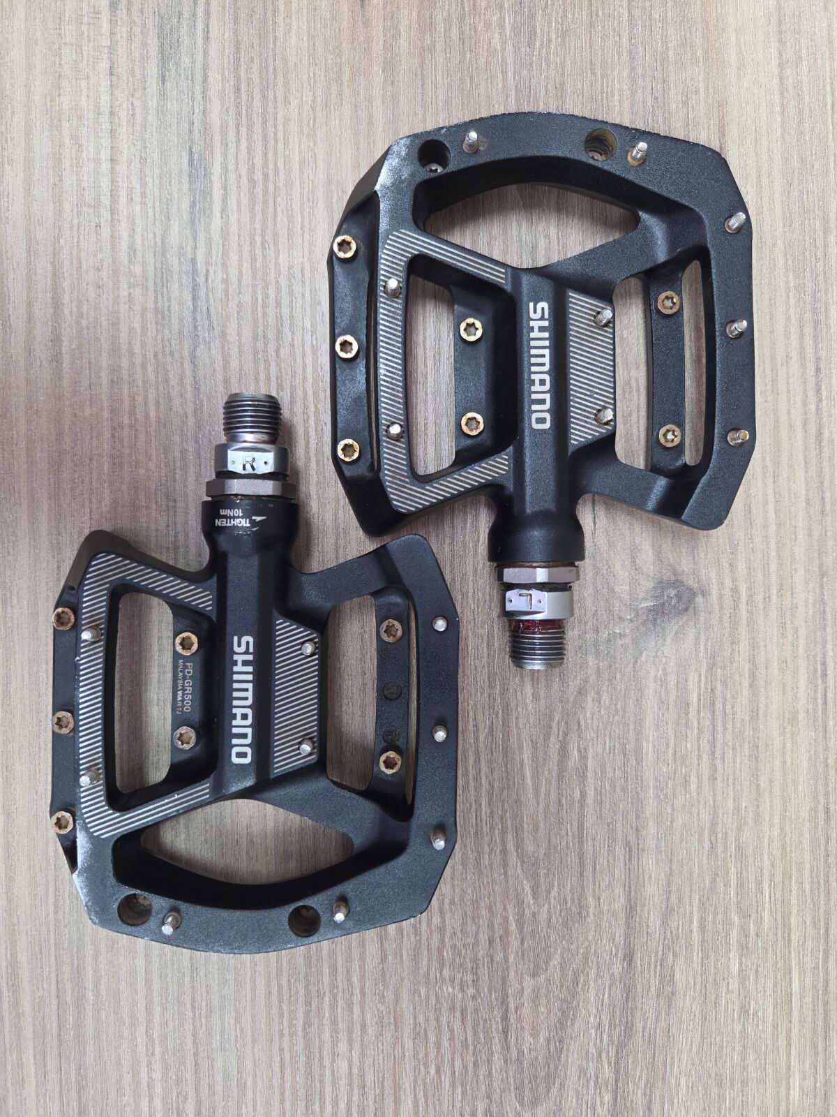Shimano GR500 Flat MTB Pedals – New In Box, 9/16" Spindle, Black
