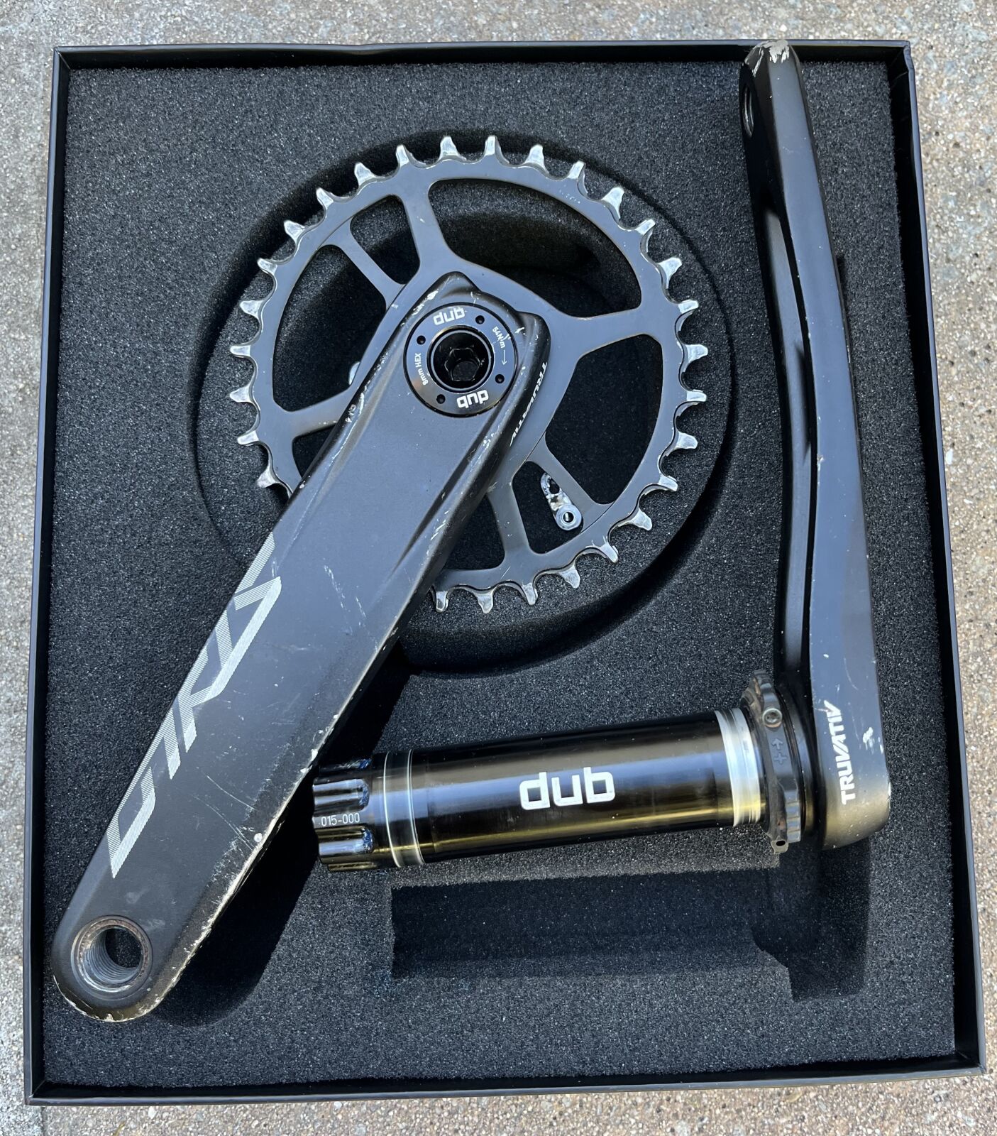 Pédalier TRUVATIV STYLO 6K 32T 170mm - Noir - Neuf - Sans Boîtier De Pédalier