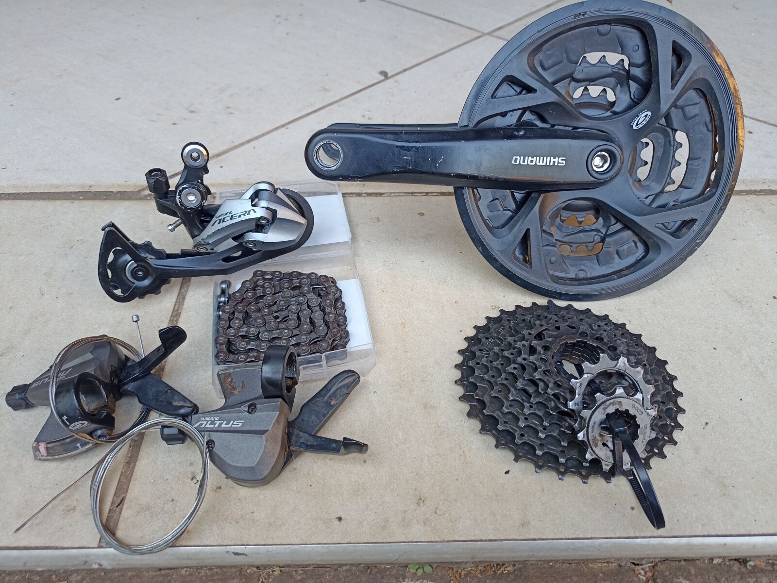 Shimano Altus/Acera groupset Complete Groupsets Bike Hub