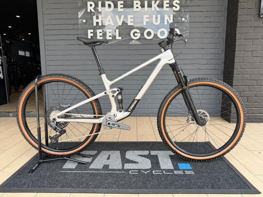 NEW Trek Top Fuel 9.8GX AXS Gen 4 SILVER (M/L) | Dual Suspension