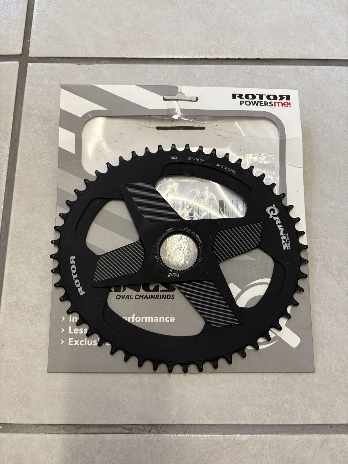 【売切価格】ROTOR Q-RING OVAL SPIDERING 52T Rotor Q Ring Direct Mount Oval- 1x 52t | Chainrings | Bike Hub