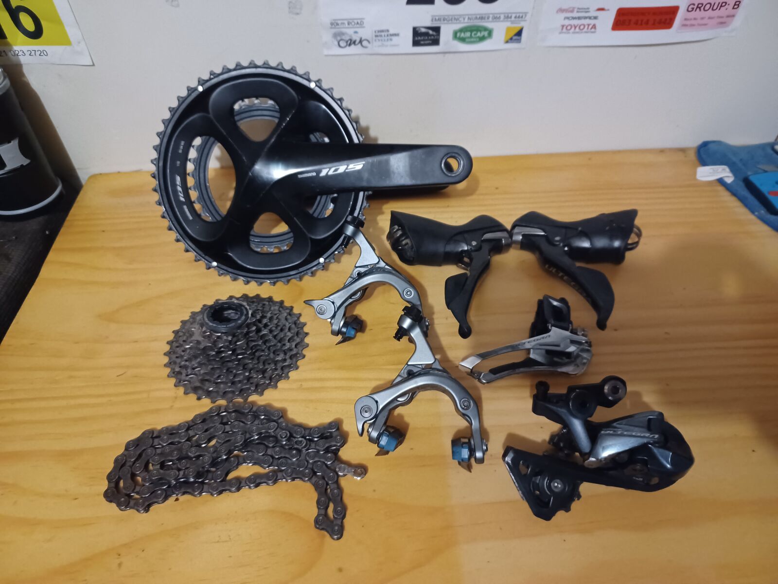 パーツ Shimano ULTEGRA 105 mix Shimano Ultegra/105 groupset (11 speed) | Complete Groupsets