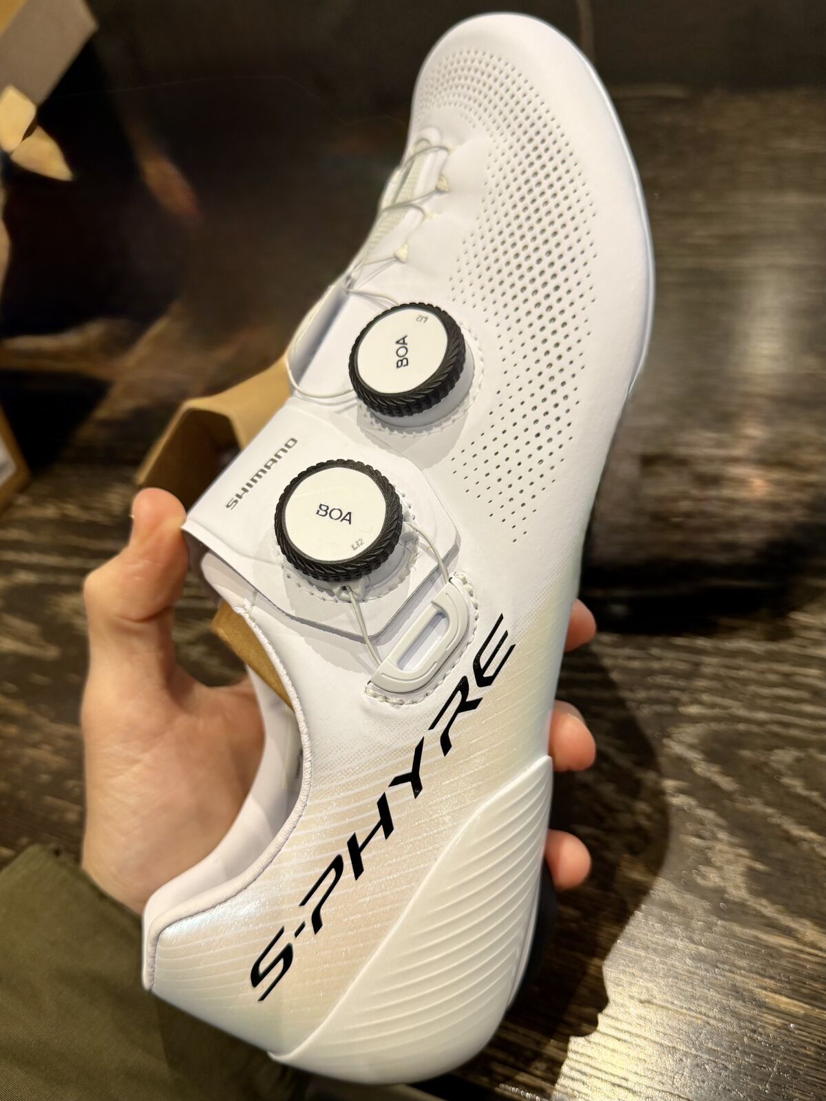 Shimano S-Phyre RC903 43 Wide (White) | Shoes | Bike Hub